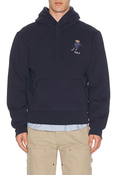 Polo Ralph Lauren Novelty Active Bear Hoodie in Worth Navy