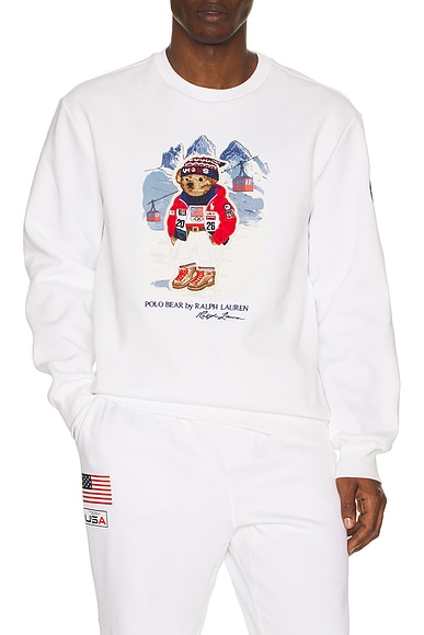 Winter Olympics Seasonal Bear Crewneck