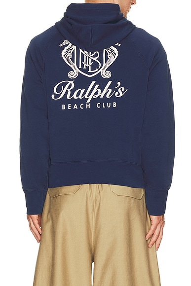 Polo Ralph Lauren Beach Club Hoodie in Dark Cobalt