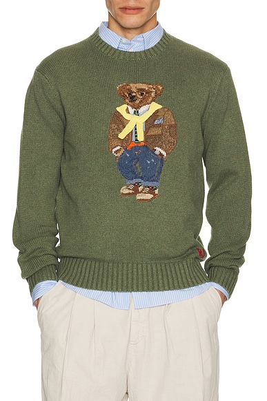 Cotton Cashmere Blend Hudson Valley Bear Sweater