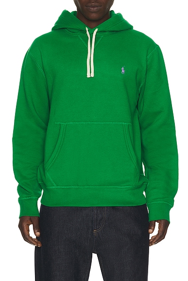 Polo Ralph Lauren Rl Fleece Pullover Hoodie in Cruise Green