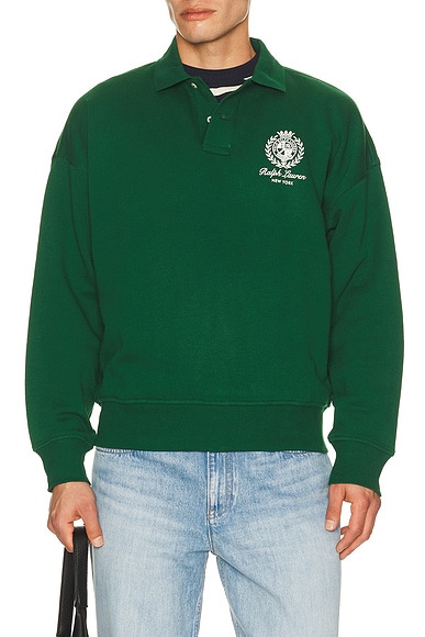 Polo Ralph Lauren Fleece New York Graphic Polo in New Forest