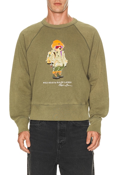 Seasonal Fleece Red Rocks Bear Crewneck Sweatshirt