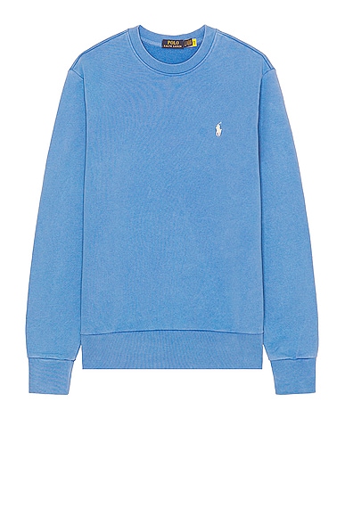 Polo Ralph Lauren Loopback Terry Crew in Summer Blue