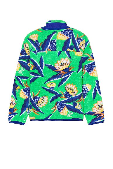Shop Polo Ralph Lauren Hi Pile Zip Sweater In Bonheur Floral & Jadite