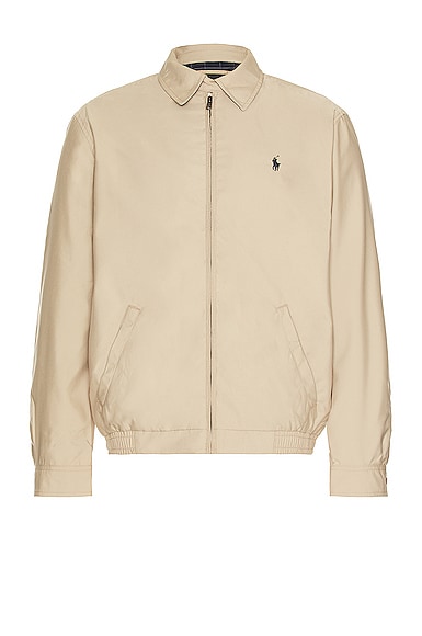 Shop Polo Ralph Lauren Bi-swing Windbreaker Jacket In Khaki Uniform