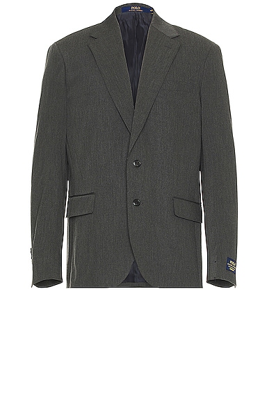 Polo Ralph Lauren Tailored Twill Sport Coat Blazer In Charcoal
