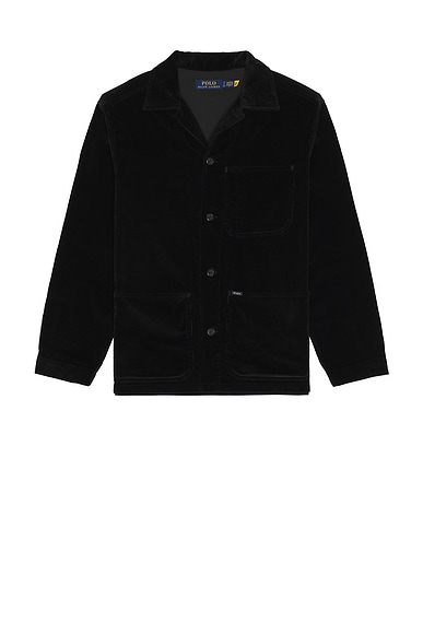 Polo Ralph Lauren Wale Corduroy Barton Overshirt in Black