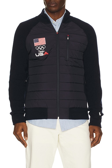 Winter Olympics Nylon Sweater Full Zip
