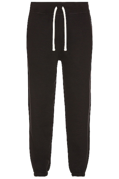 Fleece Pant Relaxed in Black