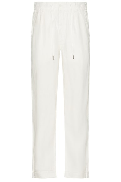 Polo Ralph Lauren Prepster Linen Garment Dyed Pant in Deckwash White