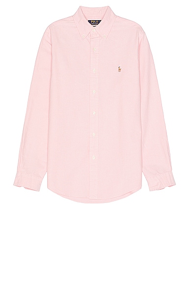 Shop Polo Ralph Lauren Oxford Sport Shirt In Pink
