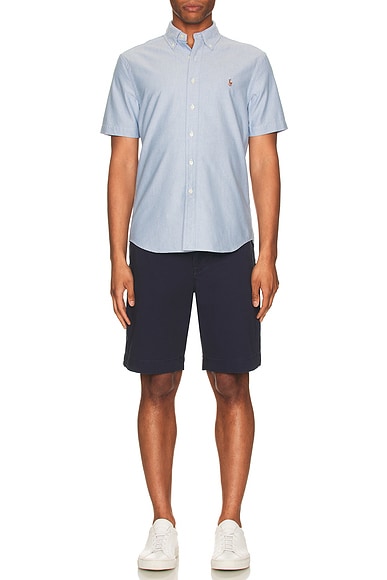 Oxford Short Sleeve Shirt in Blue