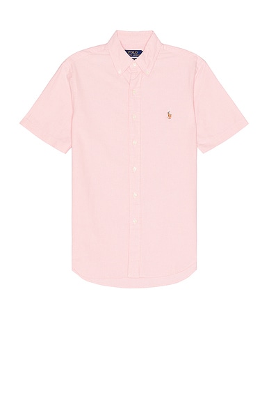 Polo Ralph Lauren Oxford Short Sleeve Shirt in Pink