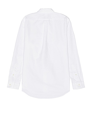Shop Polo Ralph Lauren Longsleeve Bear Sport Shirt In White