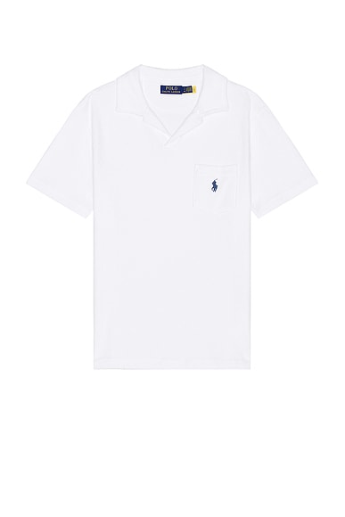 Polo Ralph Lauren Terry Knit Shirt in White