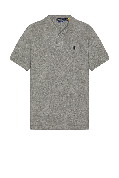 Polo Ralph Lauren Short Sleeve Mesh Polo in Canterbury Heather