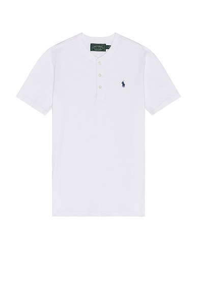 Short Sleeve Slub Jersey Henley T-Shirt