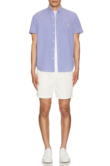 Seersucker Pocket Sport Shirt