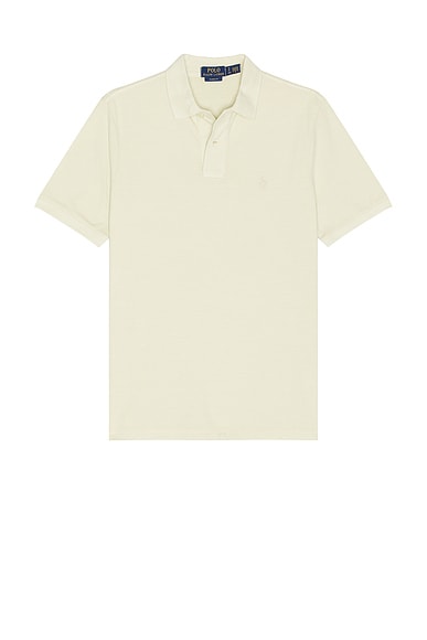 Polo Ralph Lauren Mineral Dyed Mesh Polo in Natural
