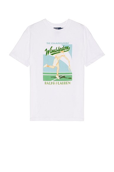 Short Sleeve Wimbledon Court Print T-Shirt