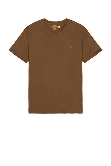 Polo Ralph Lauren Crewneck T-Shirt in Nature Brown
