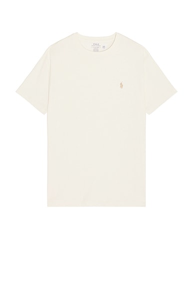 Polo Ralph Lauren Crewneck T-Shirt in Parchment Cream