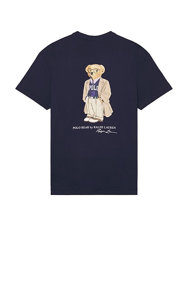 Polo Ralph Lauren Novelty Bear T-Shirt in Newport Navy