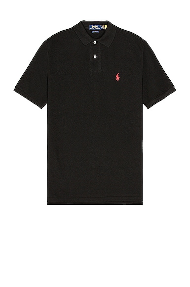 Polo Ralph Lauren Classic Fit Mesh Polo in Black