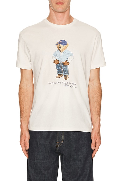 Novelty Denim Bear Tee