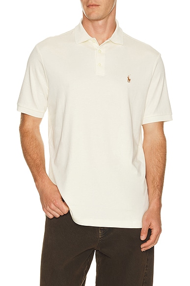 Polo Ralph Lauren Soft Touch Polo in Pale Cream