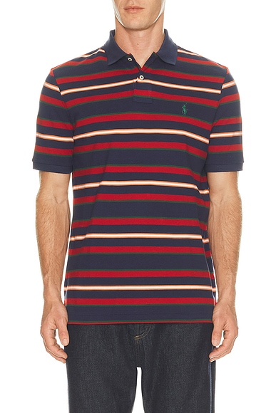 Short Sleeve Yarn-Dyed Mesh Polo