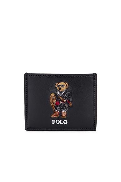 Leather Holiday Bear Card Case