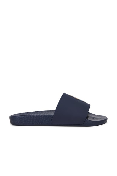 Polo Ralph Lauren Eva Bear Slide in Navy