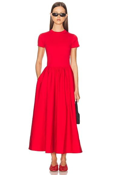 Polo Ralph Lauren Short Sleeve Day Dress in Red
