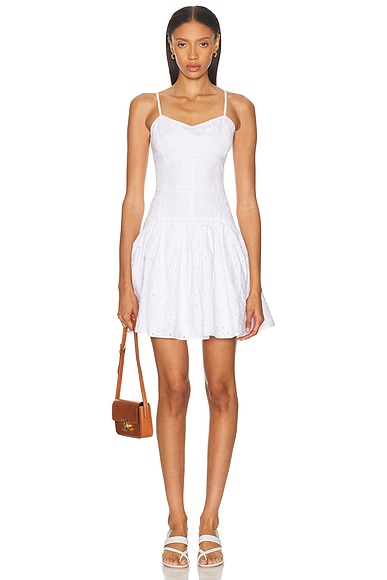 Eyelet Mini Dress