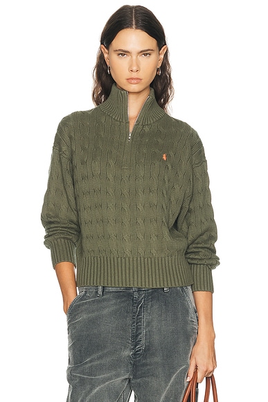 Polo Ralph Lauren Long Sleeve Sweater in Dense Olive