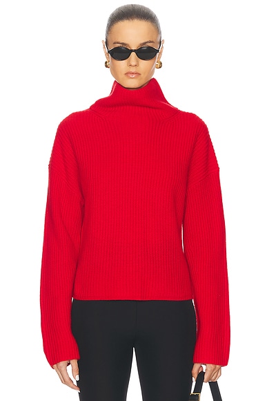 Polo Ralph Lauren Long Sleeve Turtleneck Sweater in Fall Red