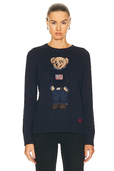 Bear Long Sleeve Pullover Sweater