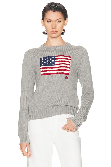 Polo Ralph Lauren Crewneck Sweater in Drift Grey Melange