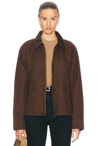 Haider Ackermann Velvet Bomber Jacket in Cognac FWRD