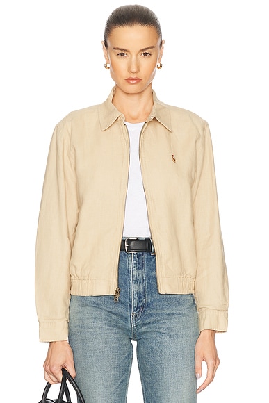 Polo Ralph Lauren Windbreaker Jacket in Tan