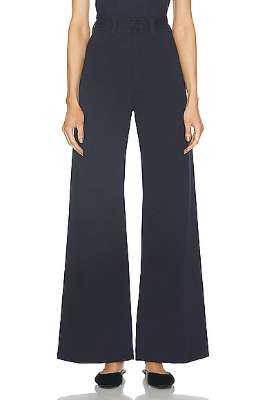Shop Polo Ralph Lauren Flat Front Pant In Cruise Navy