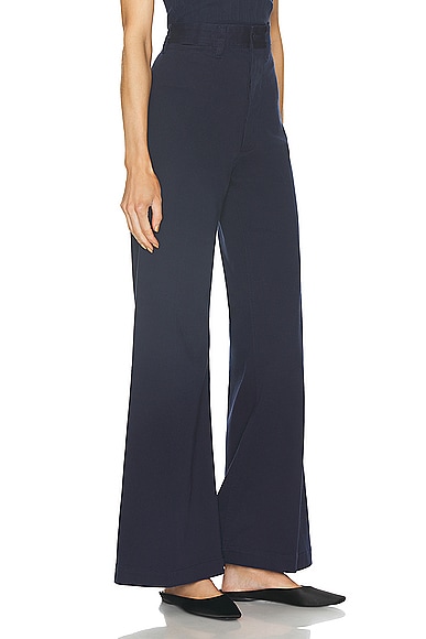 Shop Polo Ralph Lauren Flat Front Pant In Cruise Navy