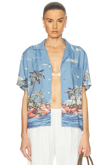 Short Sleeve Button Up Top