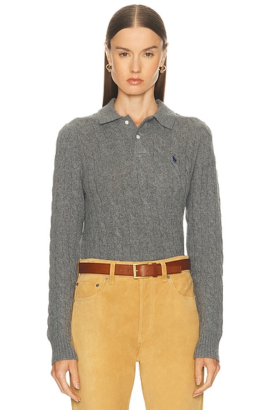 Long Sleeve Polo Top