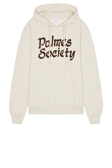 Palmes Society Hoodie Oatmeal Melange