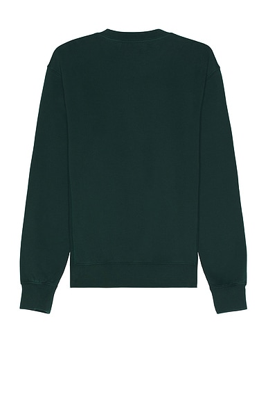 Shop Palmes Dog Crewneck Sweatshirt In Dark Green