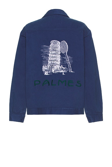 Palmes Zip Jacket in Blue