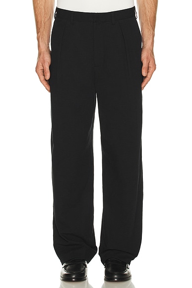 Wide Pleated Suit Trousers